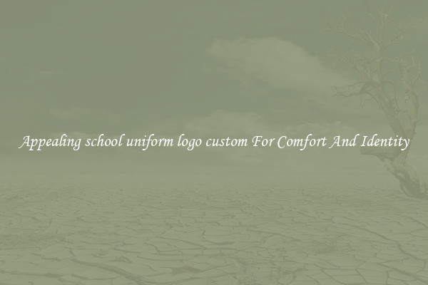 Appealing school uniform logo custom For Comfort And Identity
