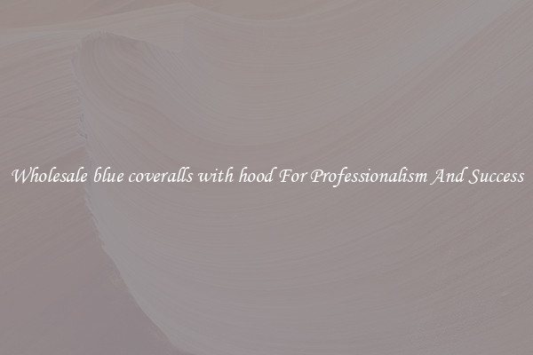 Wholesale blue coveralls with hood For Professionalism And Success