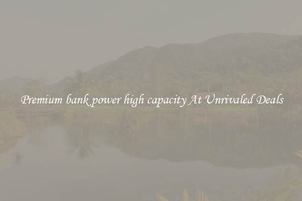 Premium bank power high capacity At Unrivaled Deals