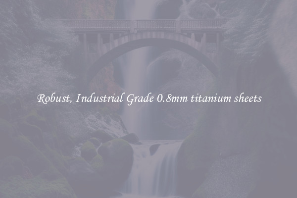 Robust, Industrial Grade 0.8mm titanium sheets