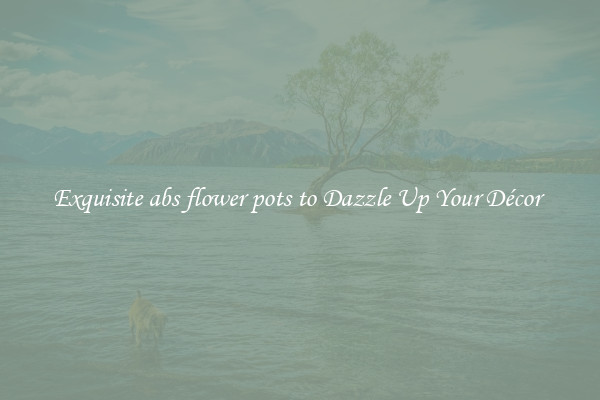 Exquisite abs flower pots to Dazzle Up Your Décor 