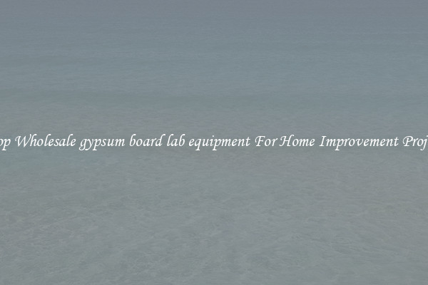 Shop Wholesale gypsum board lab equipment For Home Improvement Projects