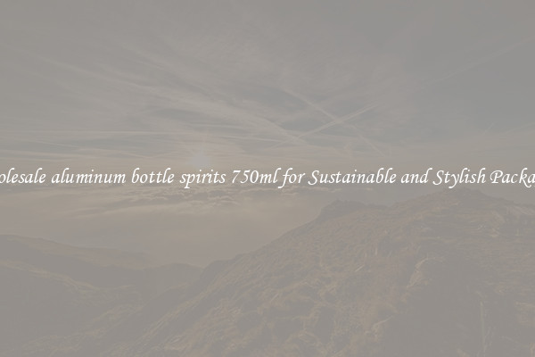 Wholesale aluminum bottle spirits 750ml for Sustainable and Stylish Packaging